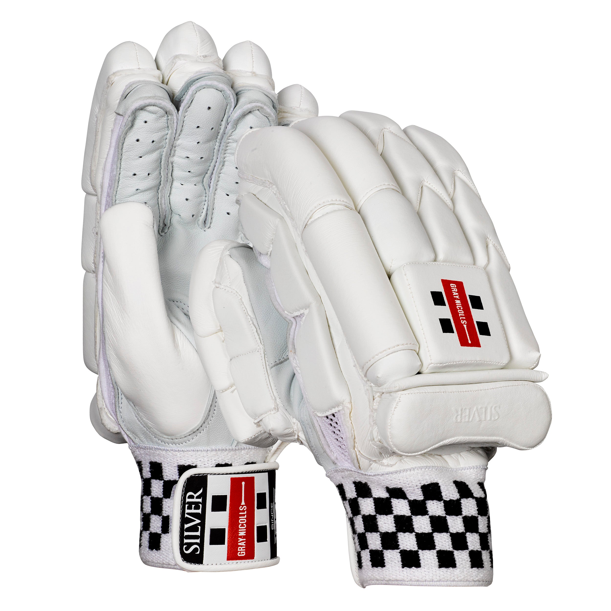 Gray Nicolls Silver Batting Gloves - Adult Large