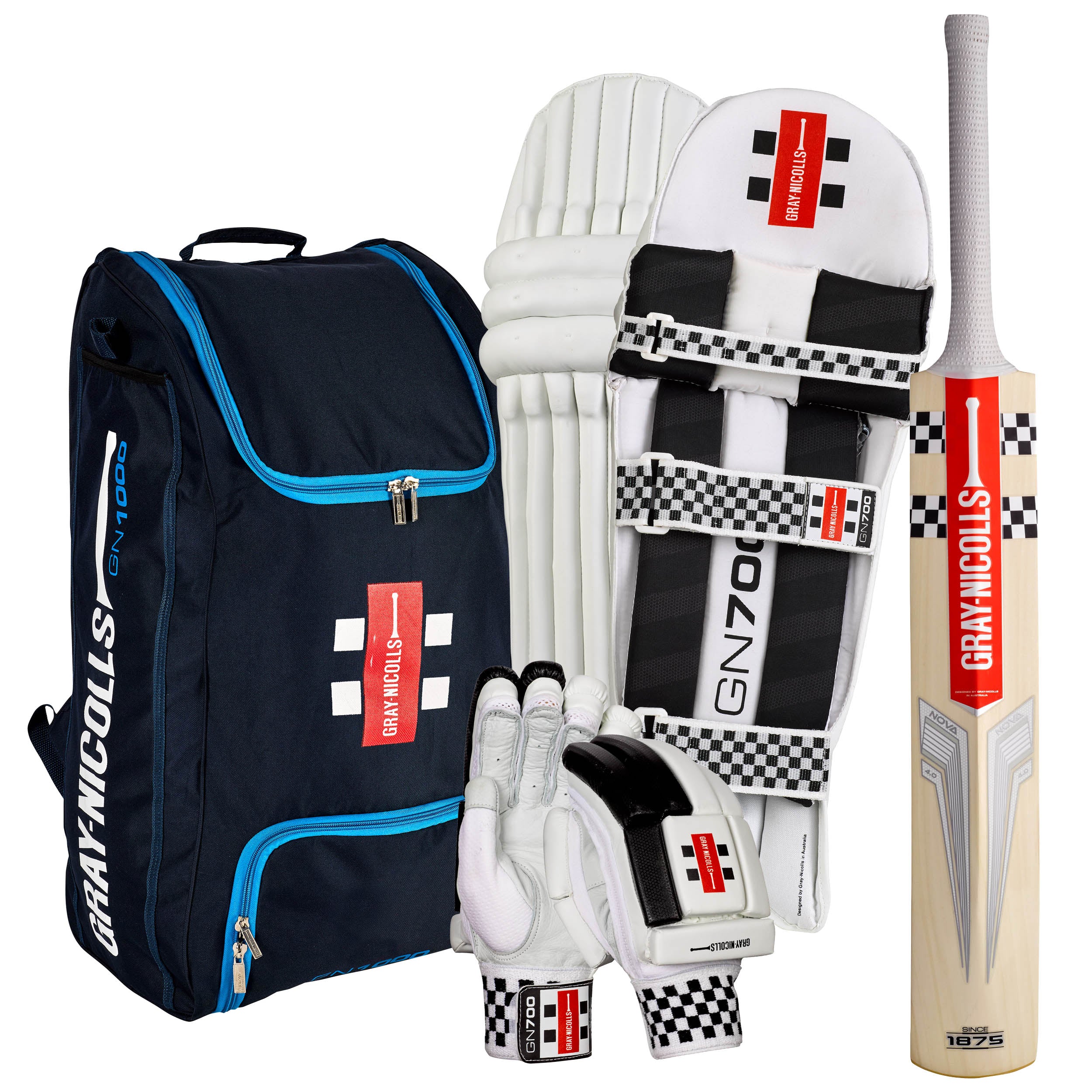 Gray Nicolls Nova 4.0 English Willow Cricket Set - Adult