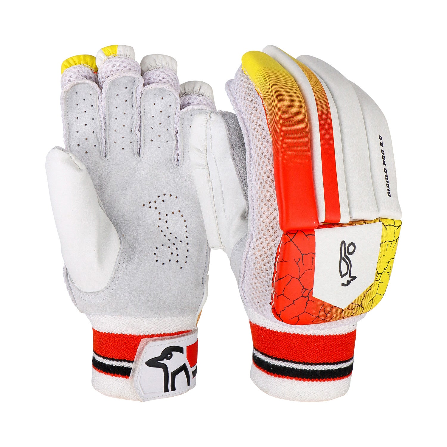 Kookaburra Diablo Pro 8.0 Cricket Batting Gloves - Junior
