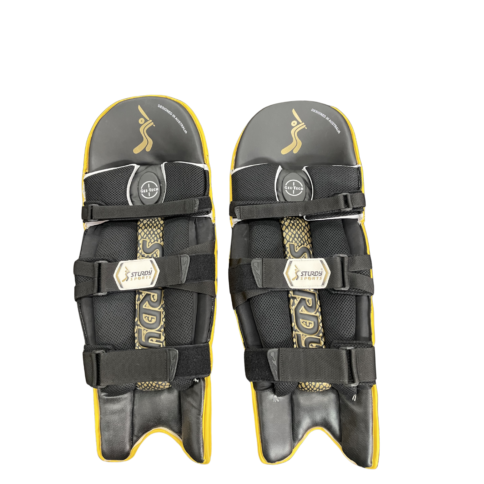 Sturdy Beast Coloured Cricket Batting Legguard - Adult Yellow