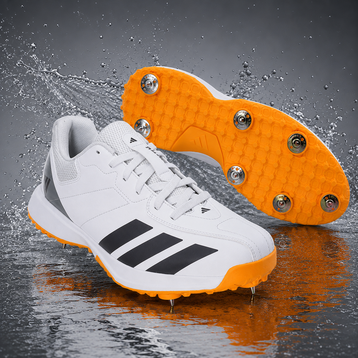 Adidas Howzat Spike Cricket Shoes - Junior