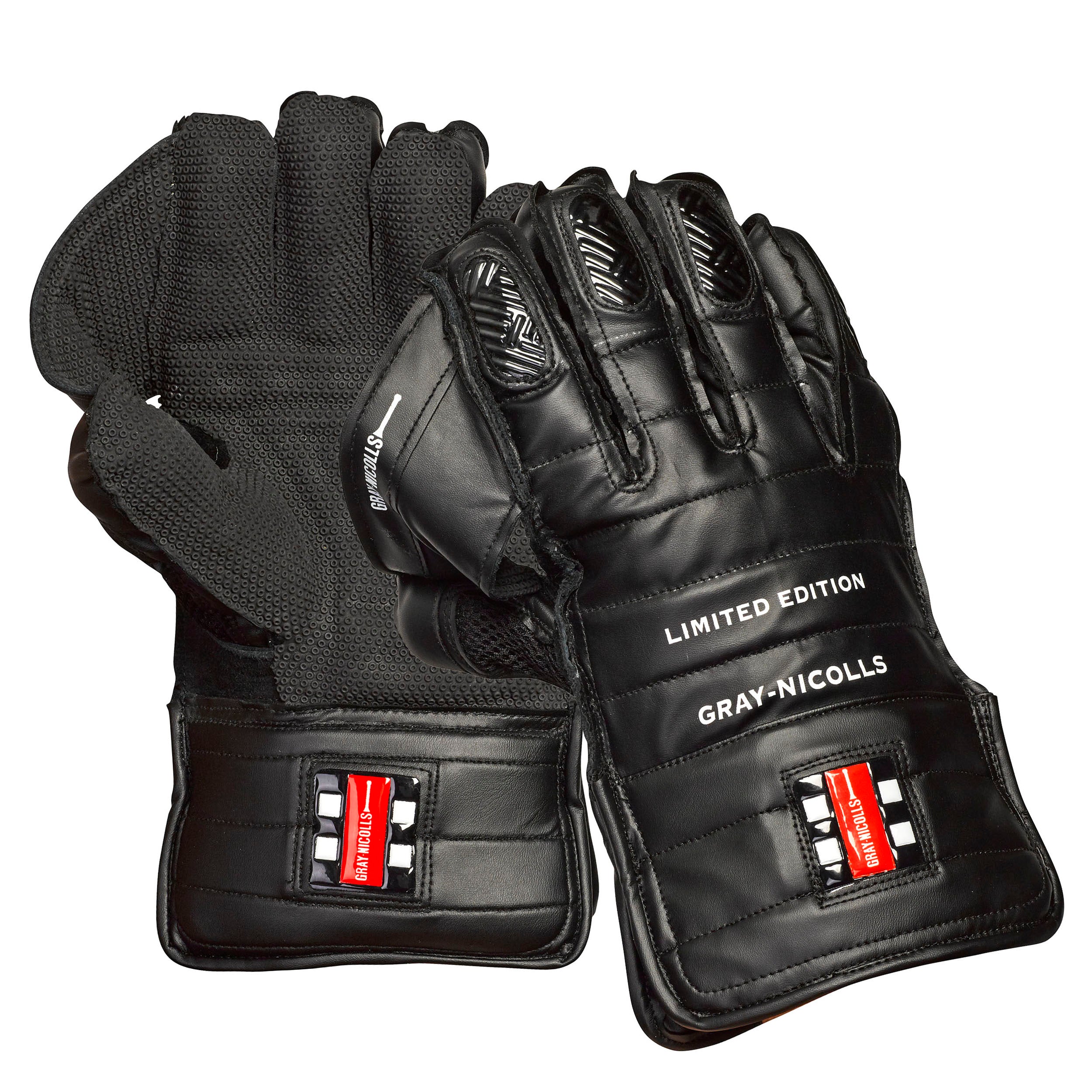 Gray Nicolls Limited Edition Black Wicket Keeping Gloves - Senior
