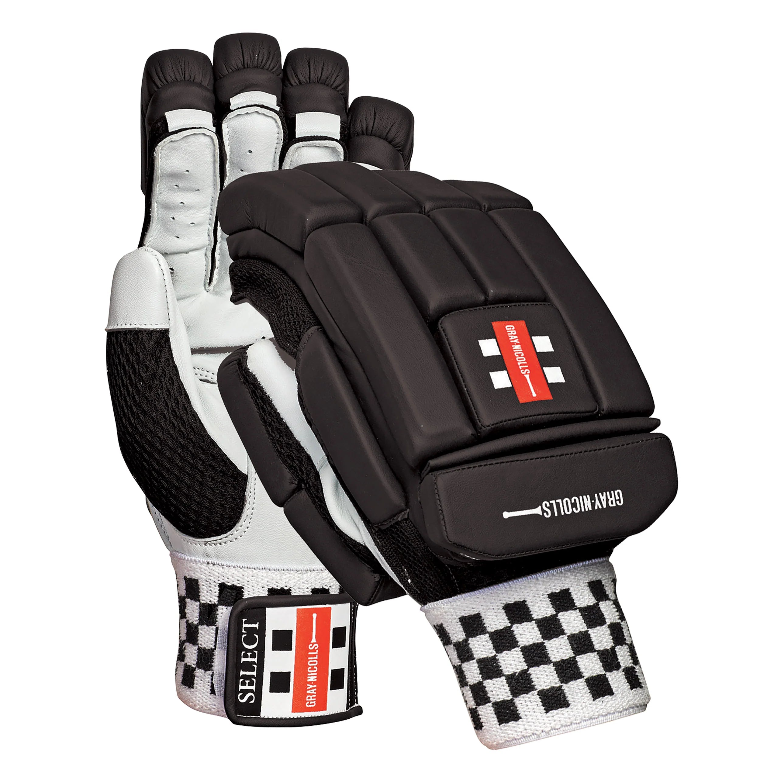 Gray Nicolls Select Cricket Batting Gloves - Senior Black