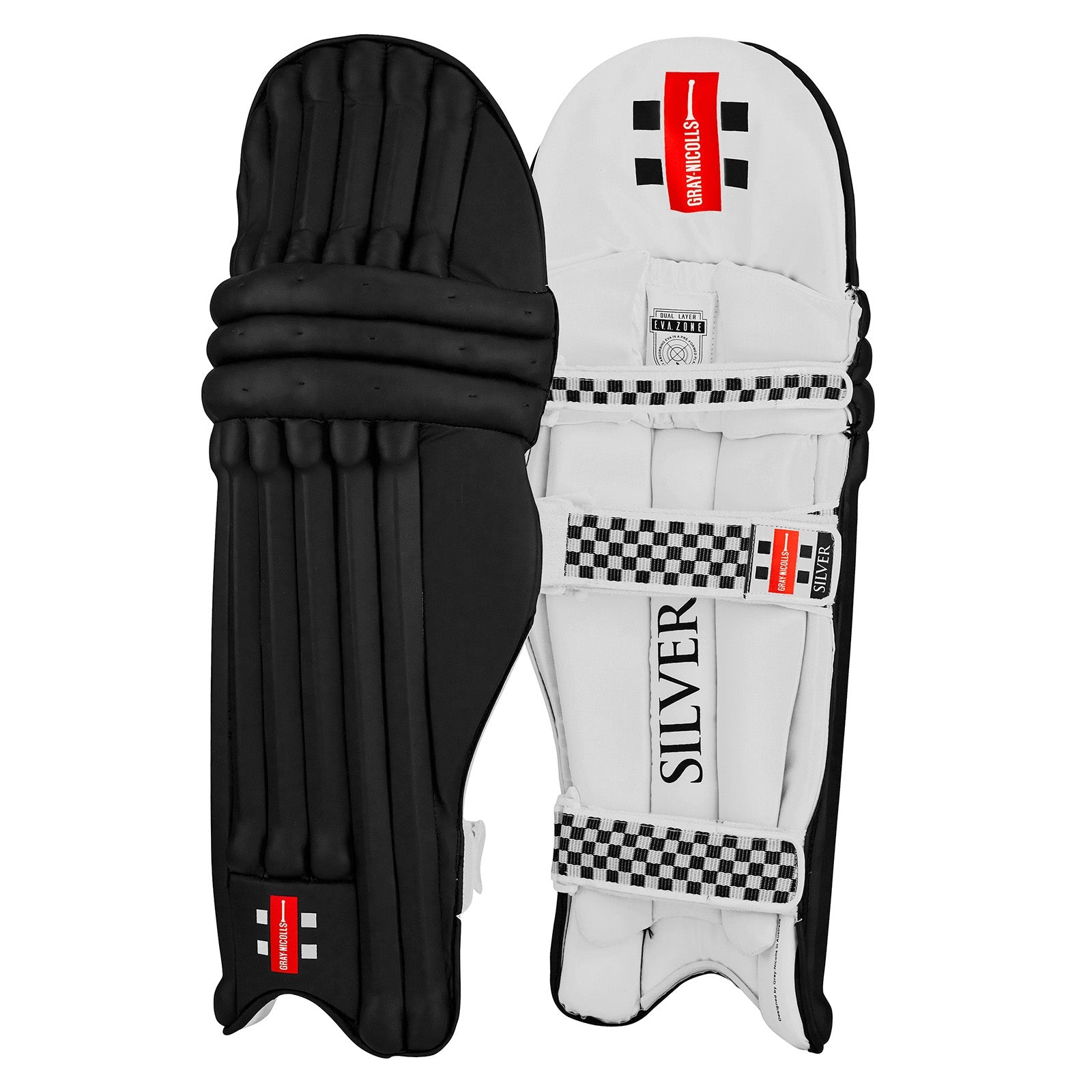 Gray Nicolls Silver Batting Pads Black - Small Adult
