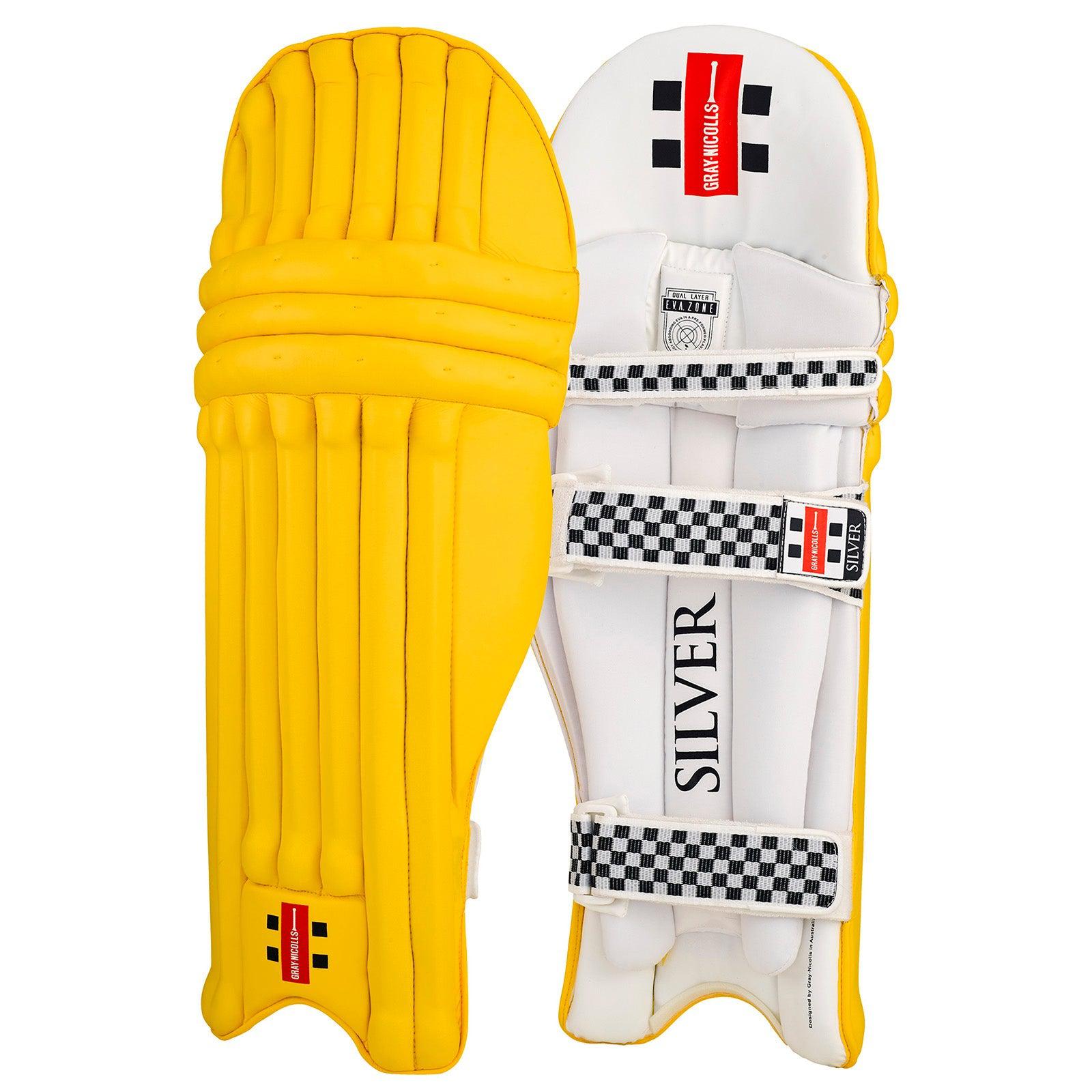 Gray Nicolls Silver Batting Pads Yellow - Senior