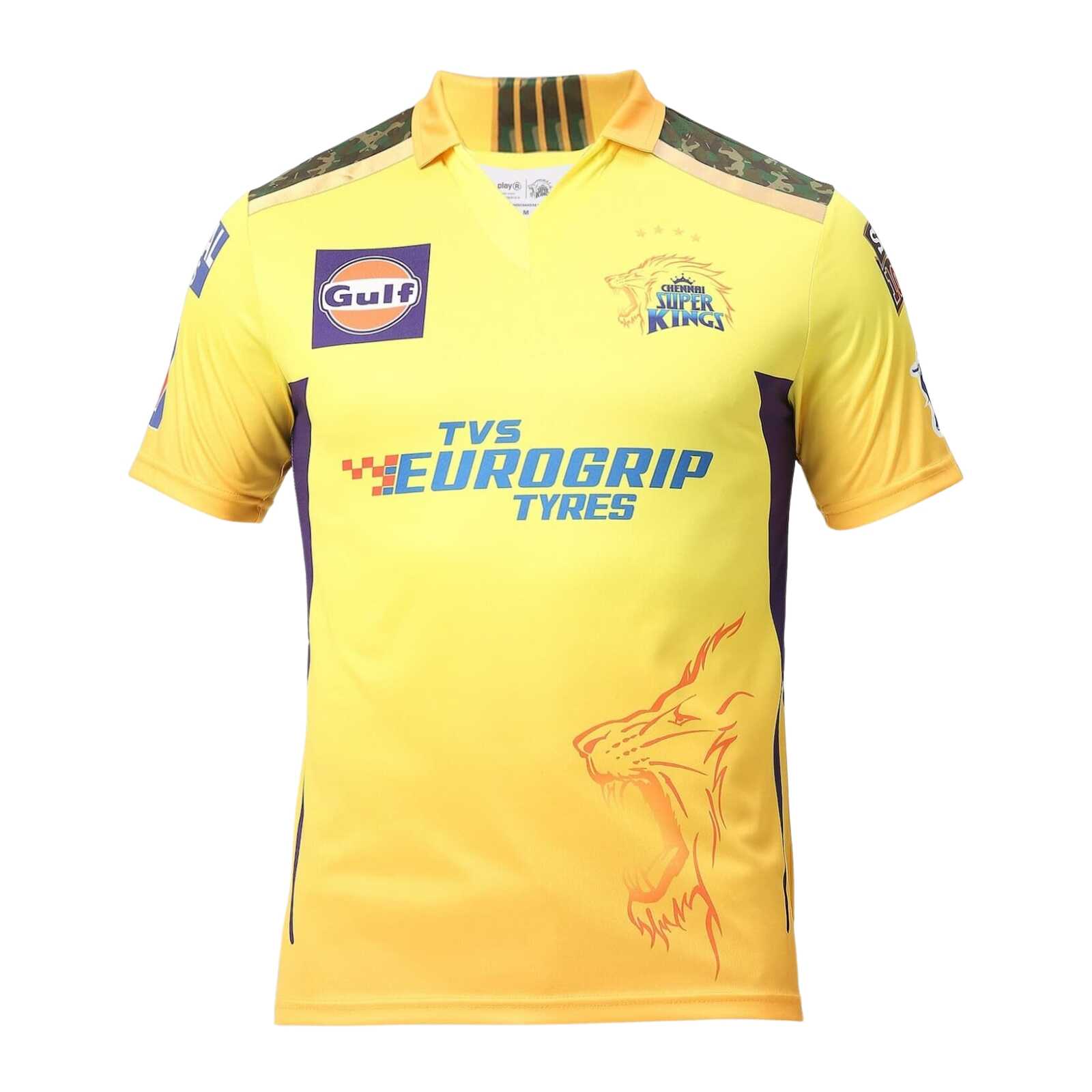 Half Sleeve Csk Team Dhoni Jersey Csk IPL 23 Chennai Super Kings
