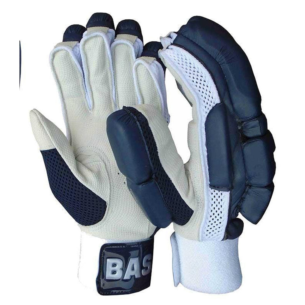 BAS Vintage Classic Batting Coloured Cricket Gloves Senior Navy