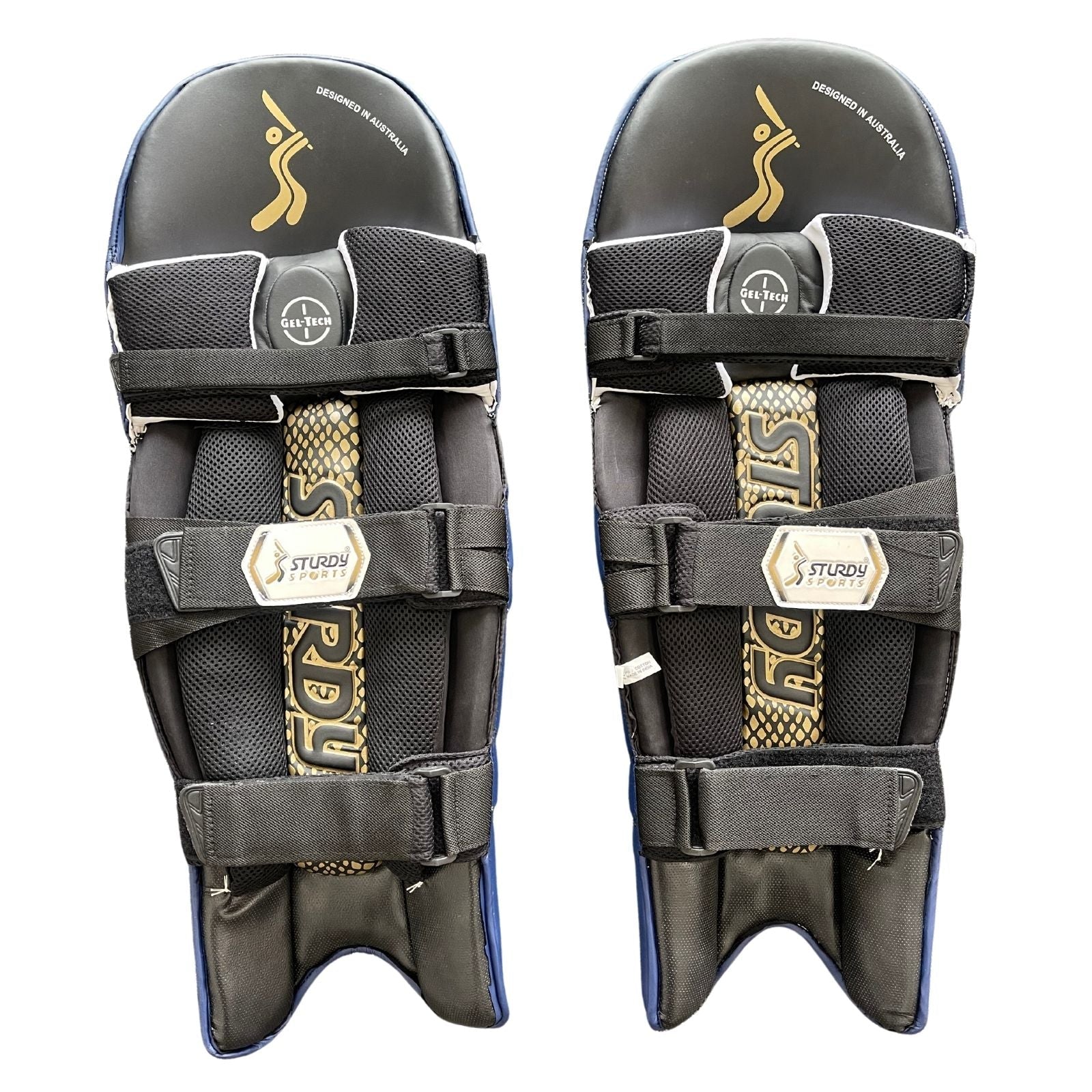 Sturdy Beast Coloured Batting Cricket Pads - Senior Navy Blue
