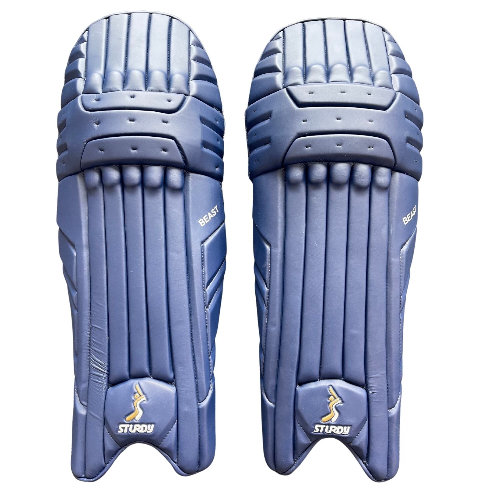 Sturdy Beast Coloured Batting Cricket Pads - Senior Navy Blue