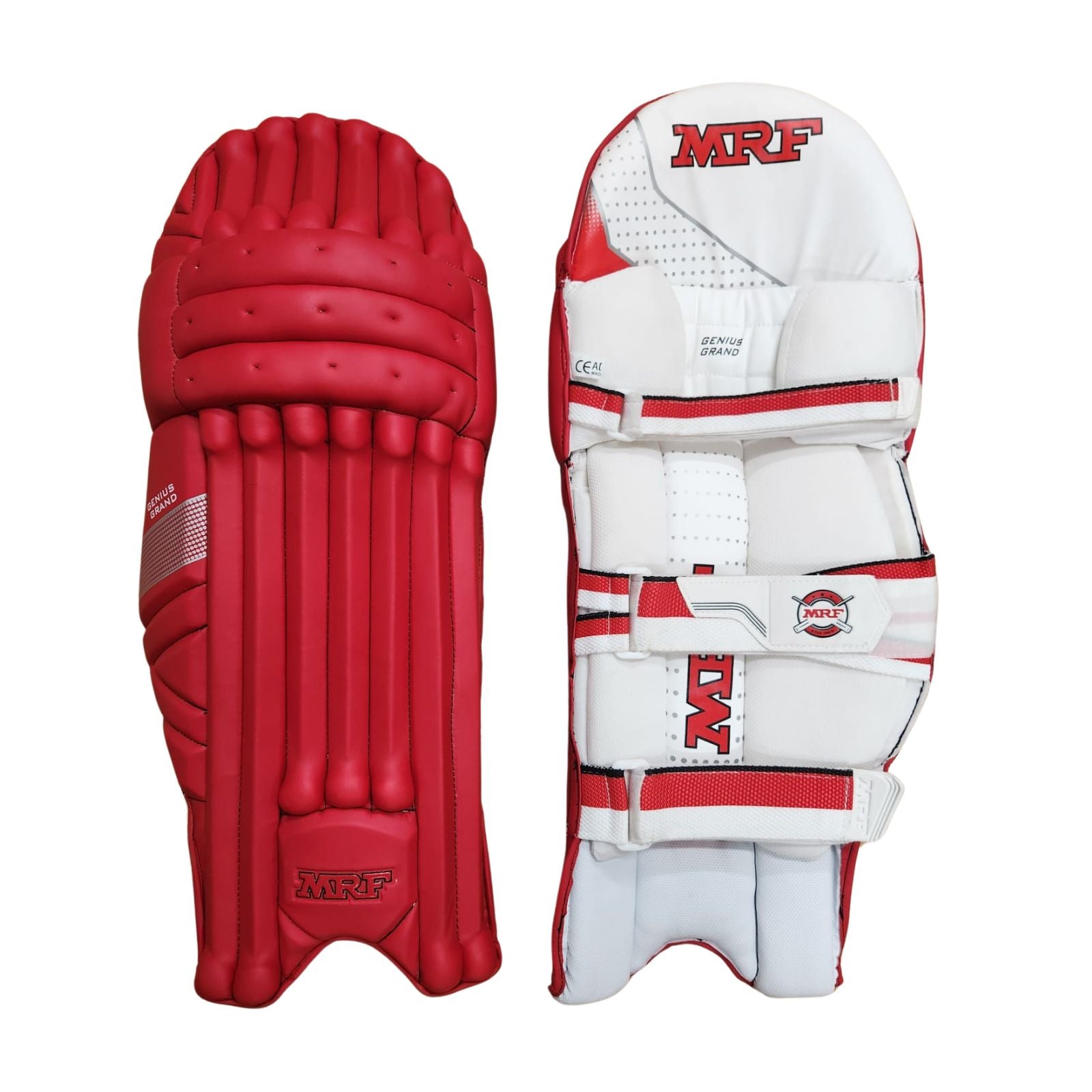 MRF Genius Grand Batting Pads - Red Senior