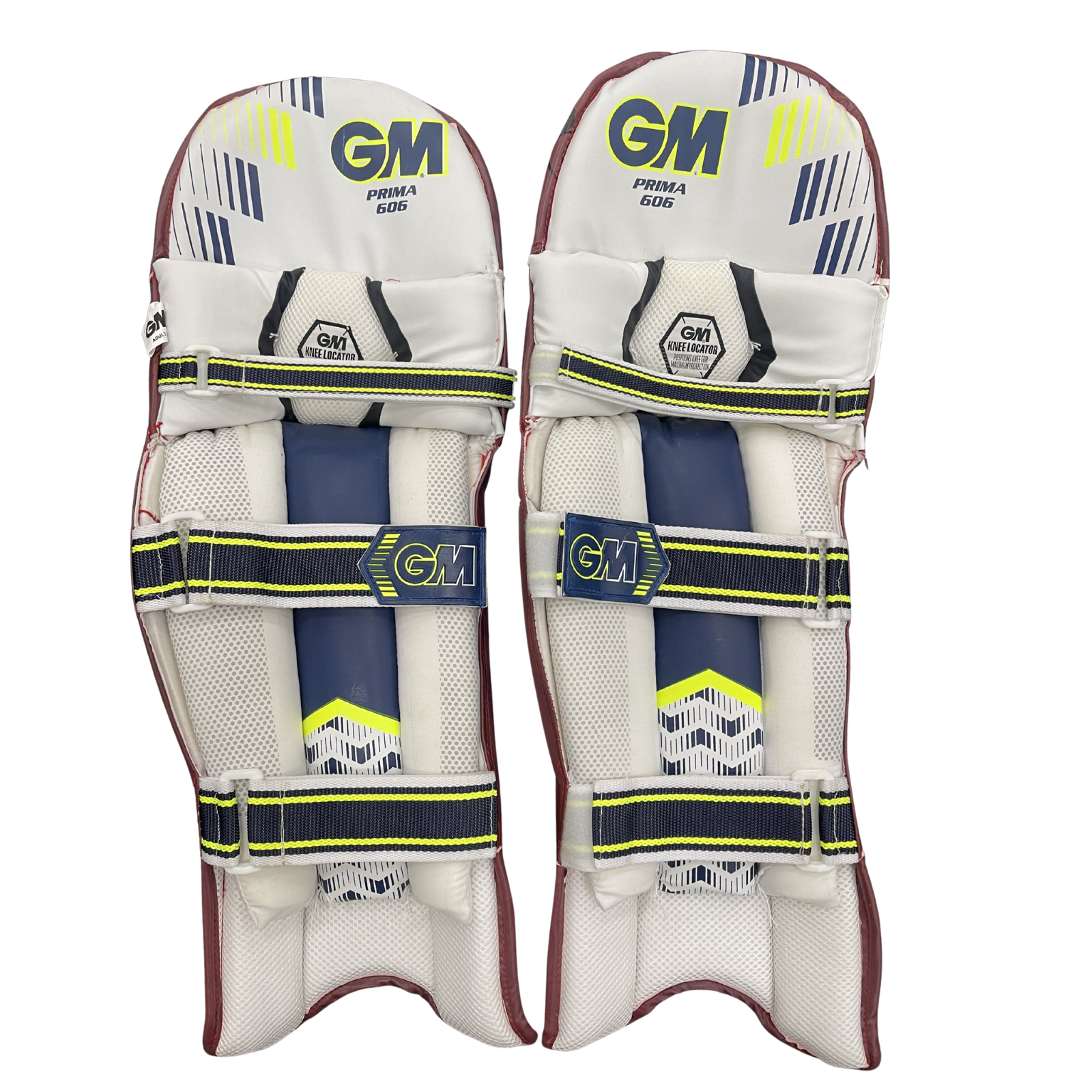 GM 606 Prima Maroon Cricket Batting Legguard - Adult