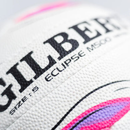 Gilbert Eclipse M500 Match White Netball - Size 5