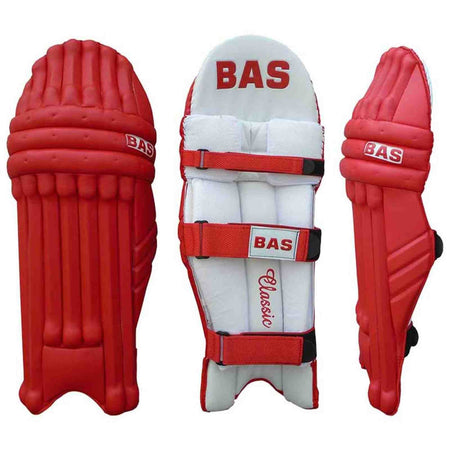BAS Vintage Classic Red Batting Pads - Senior