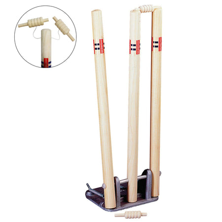Gray Nicolls Wooden Spring Return Stumps with String Bails