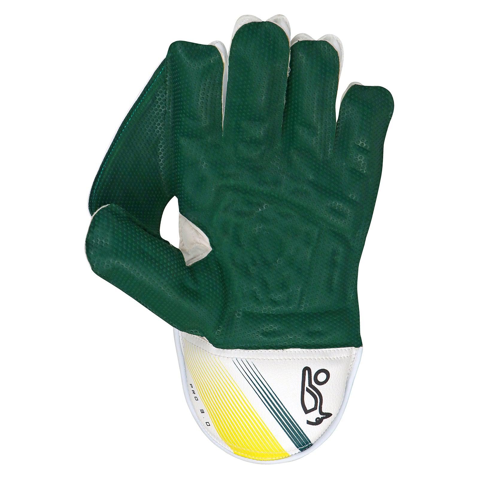 Kookaburra Pro 3.0 Green/Yellow Keeping Gloves - Senior