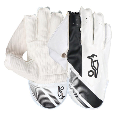Kookaburra Pro 3.0 White / Black Keeping Gloves - Junior
