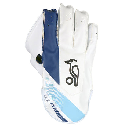 Kookaburra Pro 3.0 White / Blue Keeping Gloves - Senior