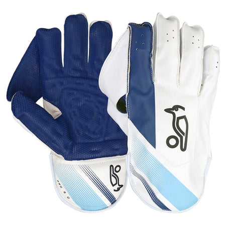 Kookaburra Pro 3.0 White / Blue Keeping Gloves - Senior