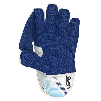 Kookaburra Pro Players White/Blue Keeping Gloves - Youth