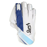 Kookaburra Pro Players White/Blue Keeping Gloves - Youth