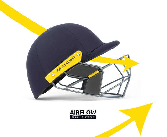 Masuri T Line Steel Grille Cricket Helmet - Junior Black