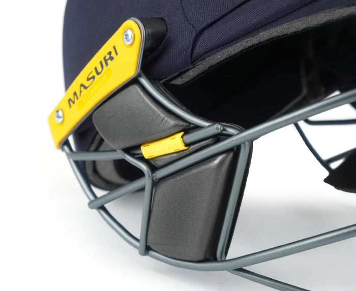 Masuri T Line Steel Grille Cricket Helmet - Junior Black