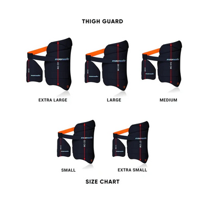 MoonWalkr 2.0 Cricket Combo Thigh Guard - Large Navy