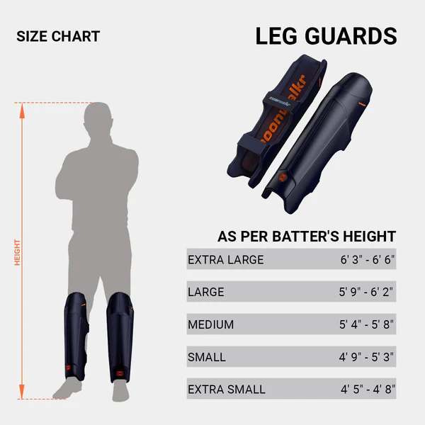 Moonwalkr 2.0 Cricket Batting Pads - Large Navy