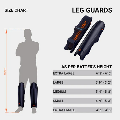Moonwalkr 2.0 Cricket Batting Legguard - Small Navy