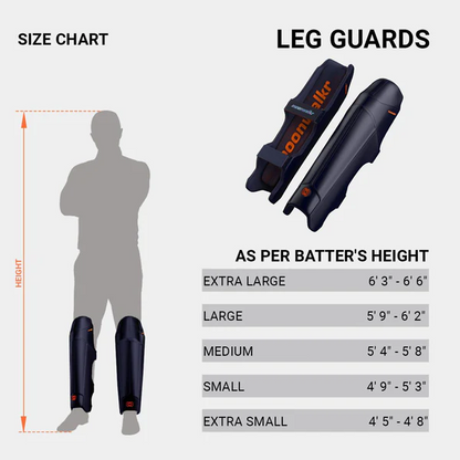 Moonwalkr 2.0 Cricket Batting Pads - XL Navy