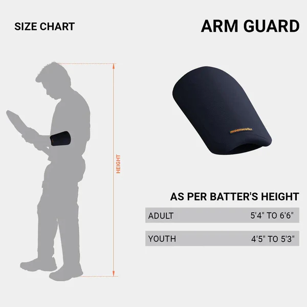 Moonwalkr Cricket Arm Guard - Senior Navy