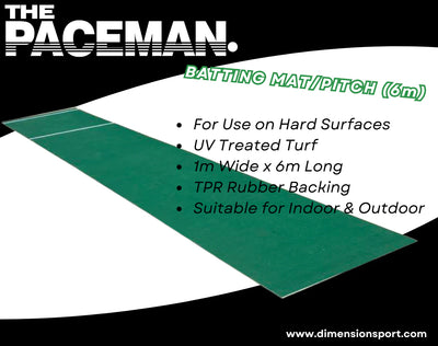 Paceman Batting Portable Pitch/Mat 6 Meter
