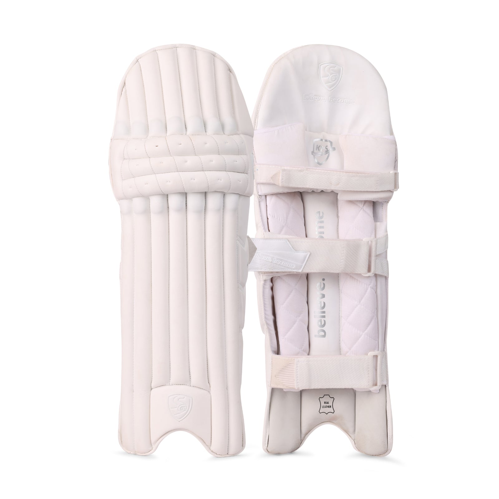 SG Hilite White Cricket Batting Pads - Senior