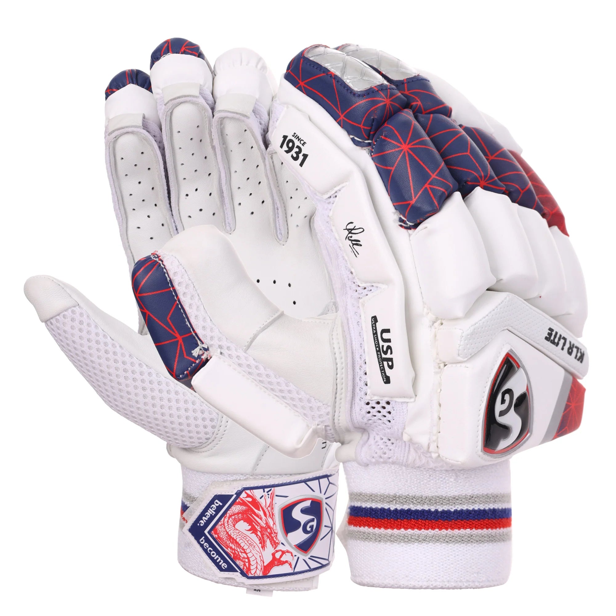 SG KLR Lite Cricket Batting Gloves - Senior