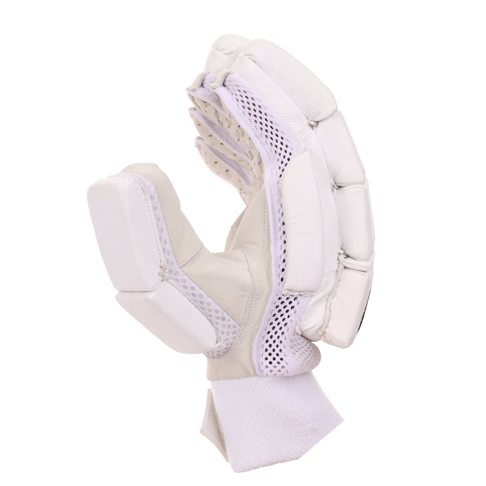 SG Litevate White Cricket Batting Gloves - Senior