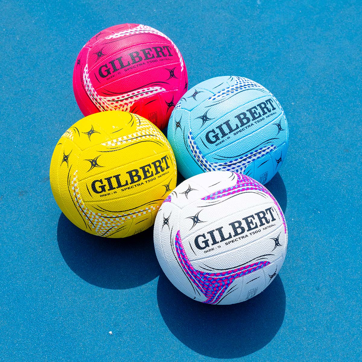 Gilbert Spectra T500 Yellow Netball - Size 5