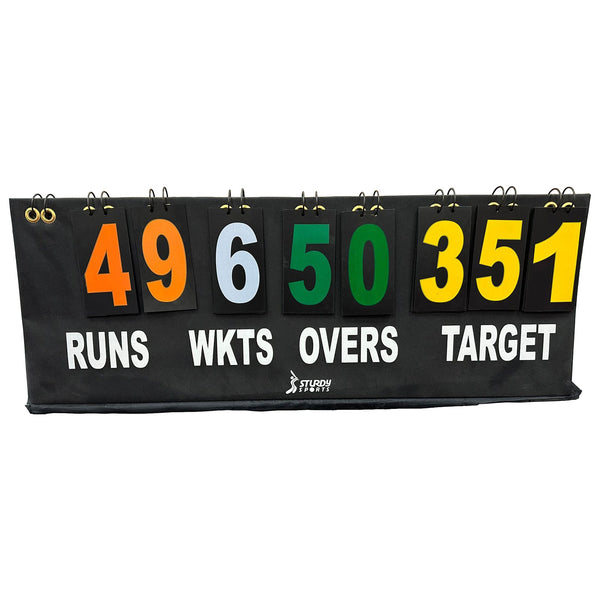 Sturdy Portable Score Board(Run/Wicket/Over/Target)