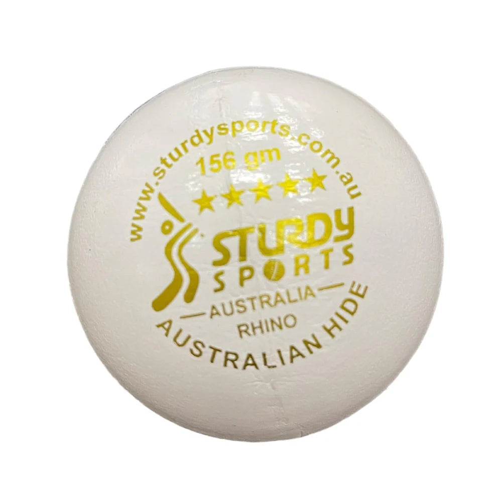 Sturdy Rhino White - 4 Piece Cricket Ball