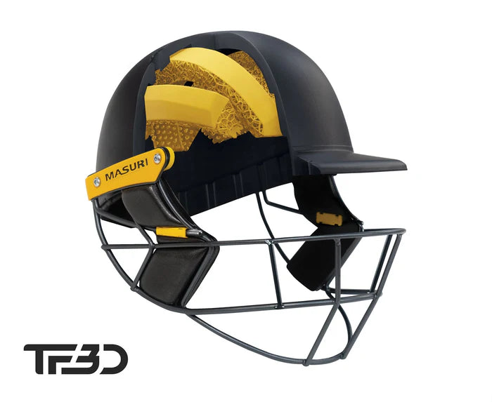 Masuri True Fit 3D T Line Steel Grille Cricket Helmet - Senior Navy