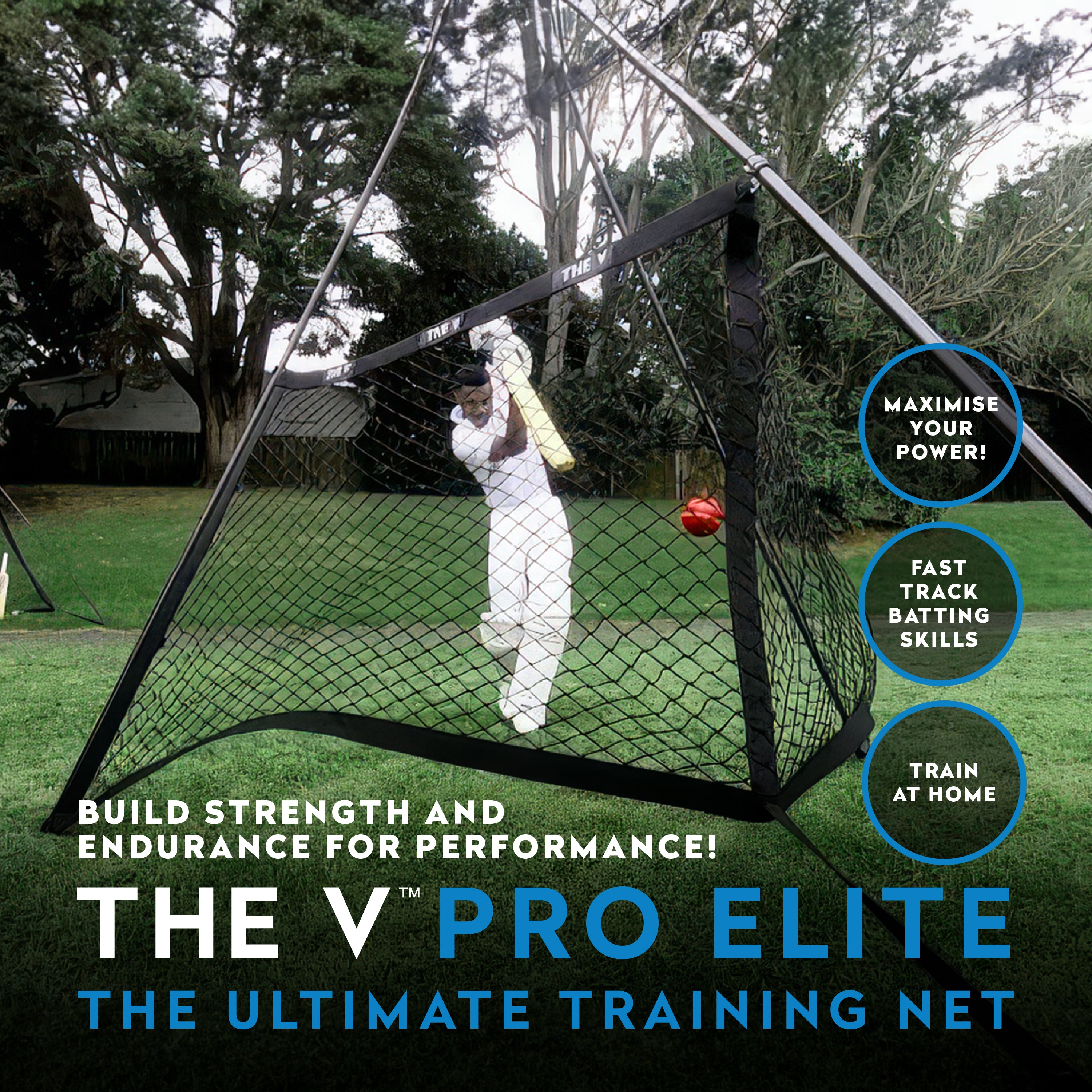 The V Pro Elite Cricket Training Net