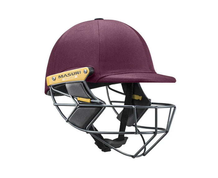 Masuri T Line Titanium Grille Cricket Helmet - Senior Maroon