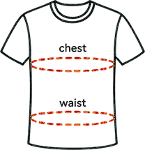 chest waist diagram