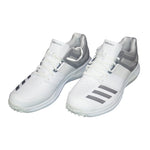 Adidas Adipower Vector Grey/White Steel Spikes Cricket Shoes
