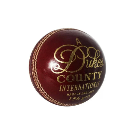 Dukes County International Red 4 Piece Cricket Ball - Senior