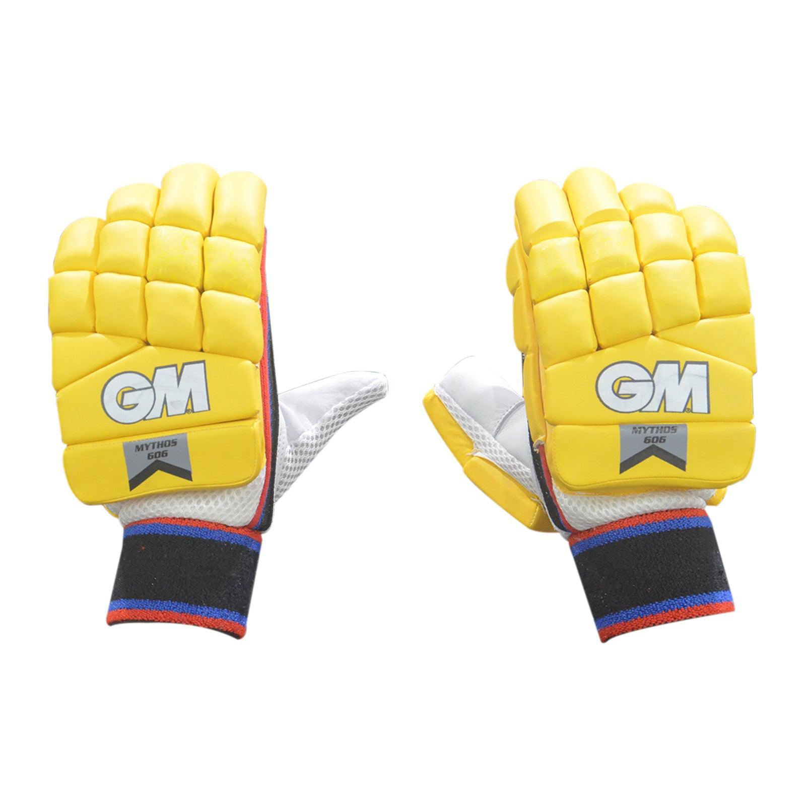 Gunn & Moore GM Mythos 606 Coloured Batting Gloves Yellow - Mens