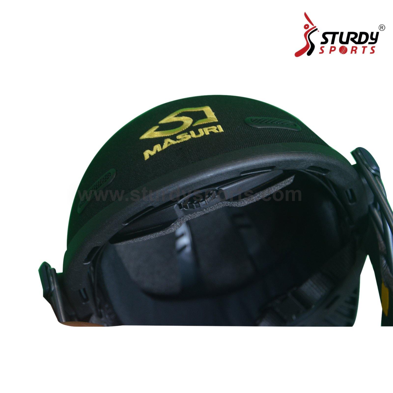 Masuri E Line Titanium Black Cricket Helmet - Senior
