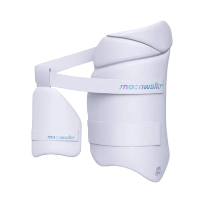 MoonWalkr 2.0 Cricket Combo Thigh Guard - XS White