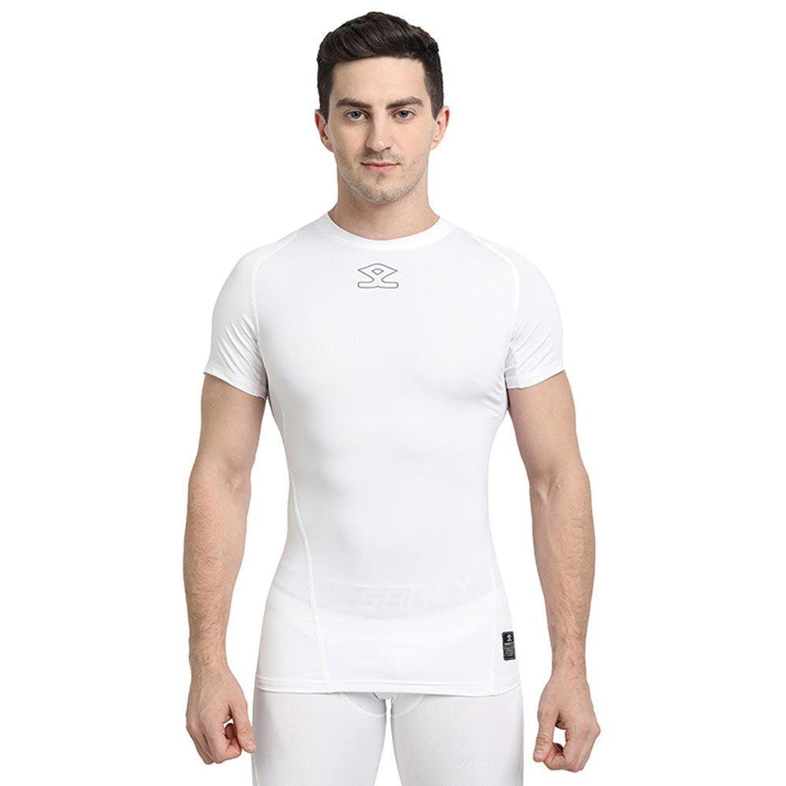 Shrey Intense Baselayer Short Sleeve Top - White