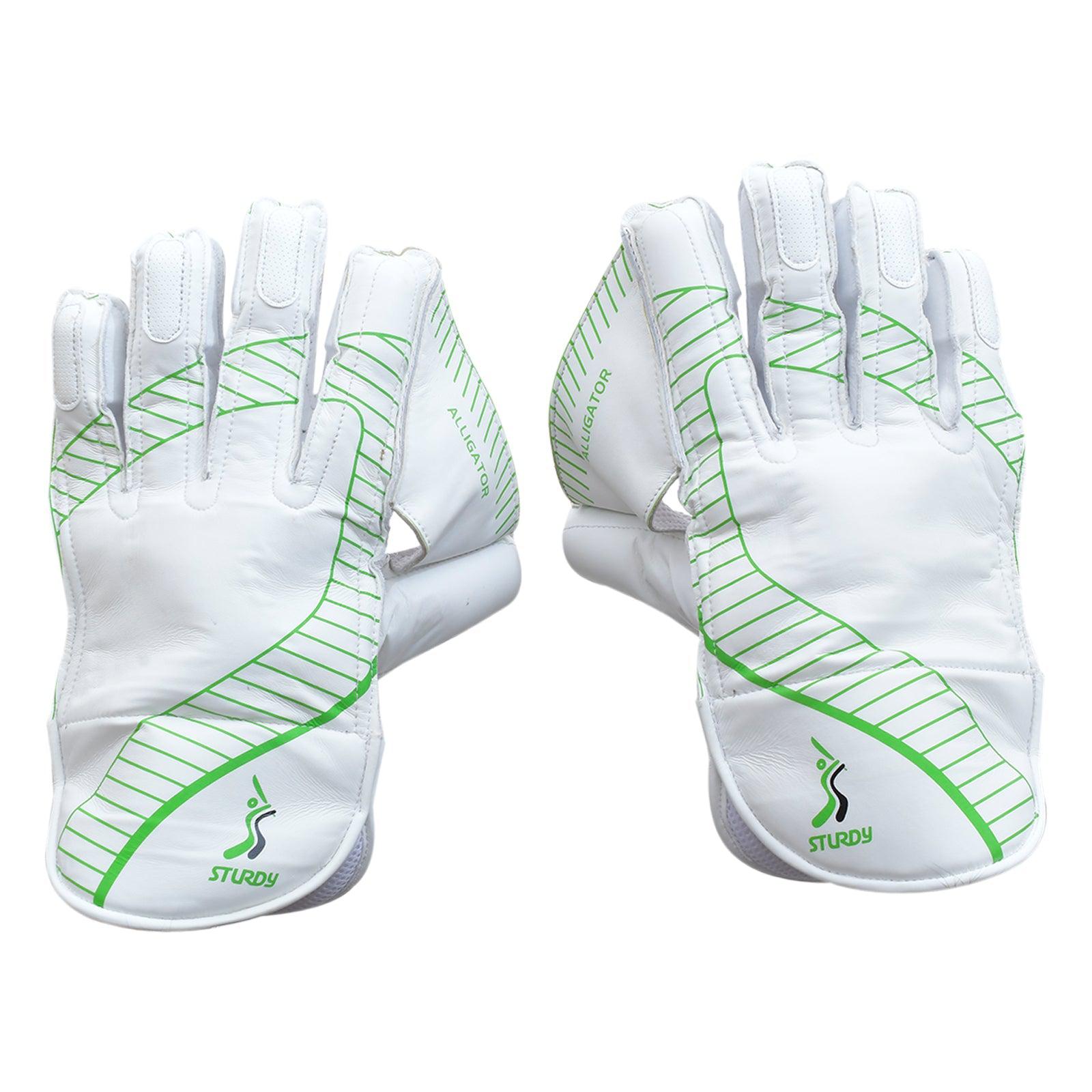 Sturdy Alligator Keeping Cricket Gloves - Senior