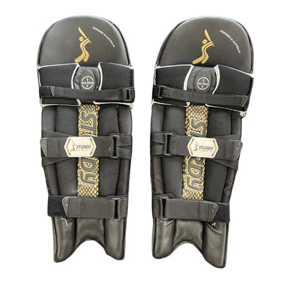 Sturdy Beast Coloured Cricket Batting Legguard - Adult Black